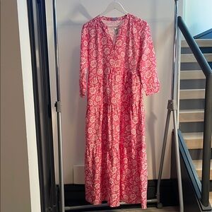 J. McLaughlin Floral Pink Maxi Dress